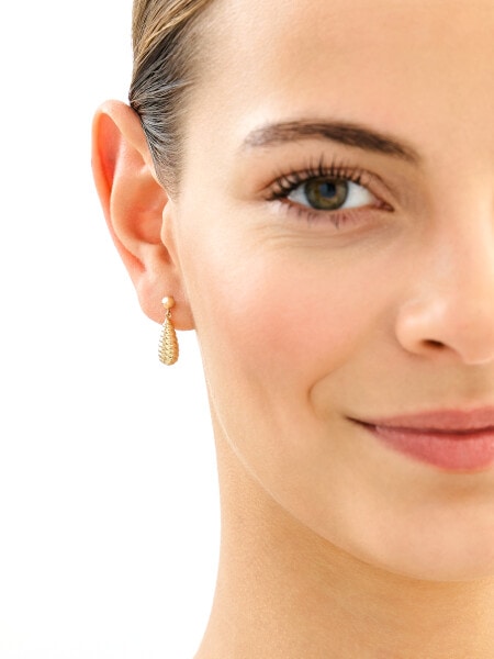 9 K Yellow Gold Dangling Earring