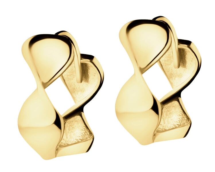 8 K Yellow Gold Earrings 