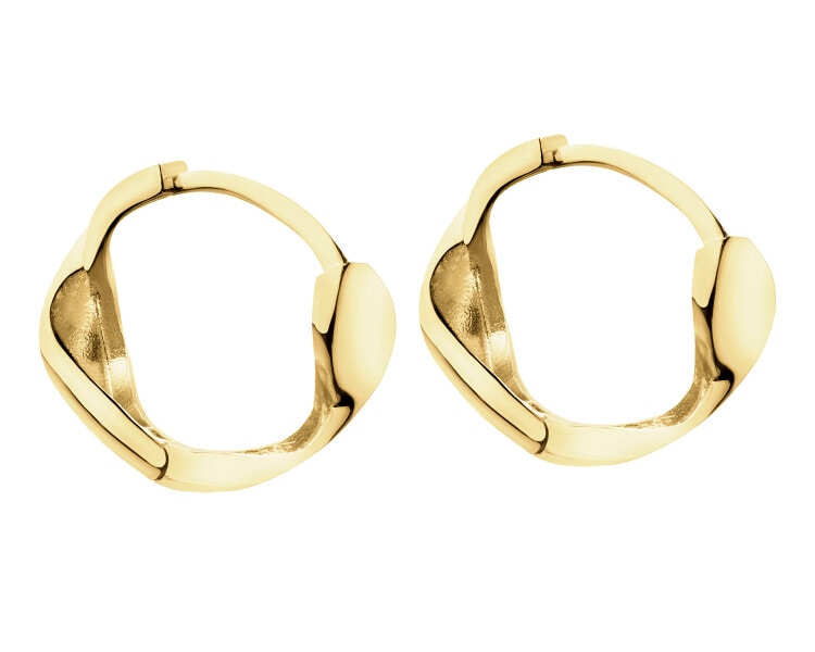 8 K Yellow Gold Earrings 