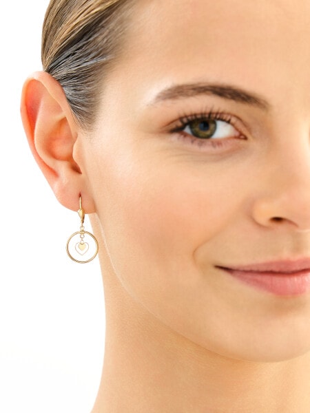 9 K Yellow Gold Dangling Earring