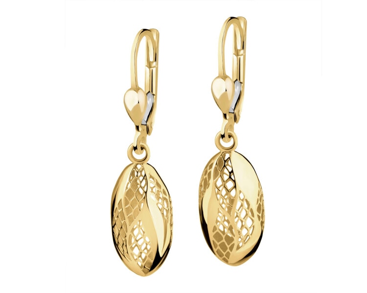 14 K Yellow Gold Dangling Earring