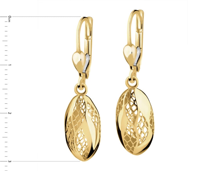 14 K Yellow Gold Dangling Earring