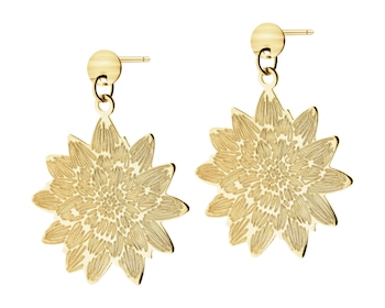 14 K Yellow Gold Dangling Earring 