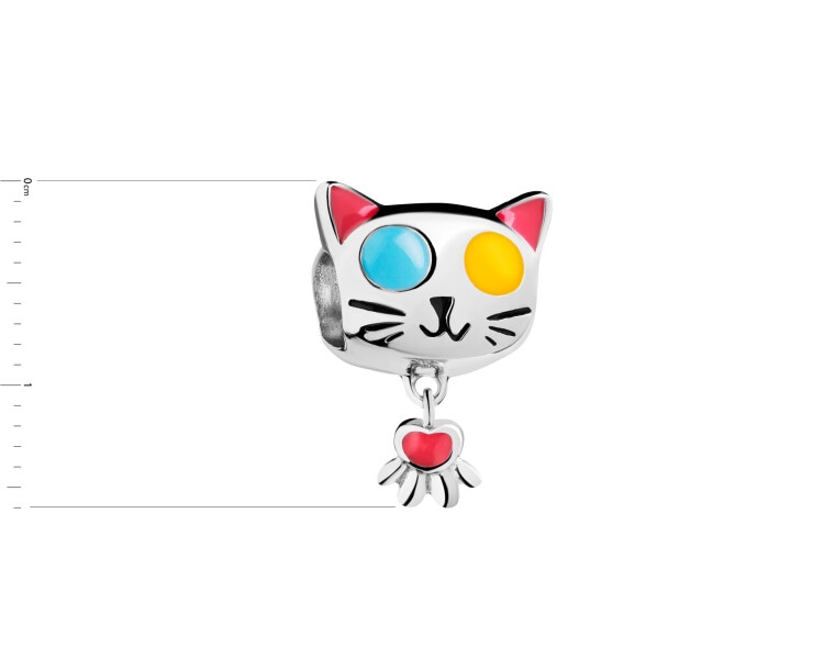 Rhodium Plated Silver Pendant