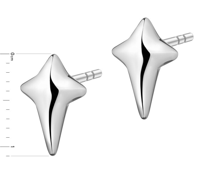 Kolczyki ze stali szlachetnej - krzyż