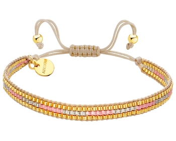 Gold-Plated Brass Bracelet with Miyuki