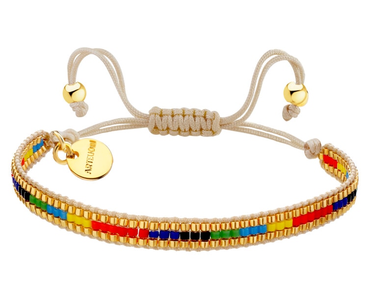 Gold-Plated Brass Bracelet with Miyuki