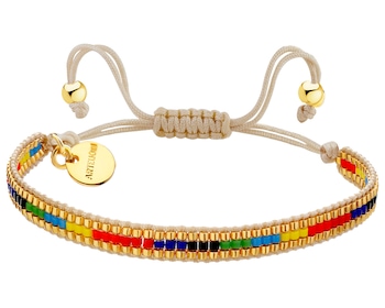 Gold-Plated Brass Bracelet with Miyuki