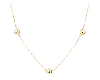 9 K Yellow Gold Necklace 