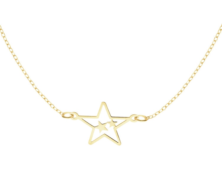 9 K Yellow Gold Necklace 