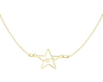 9 K Yellow Gold Necklace 