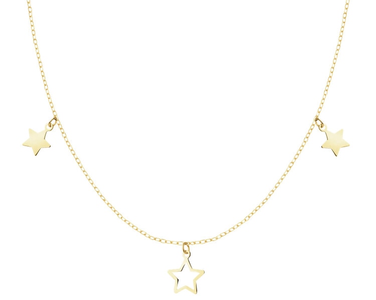 9 K Yellow Gold Necklace 