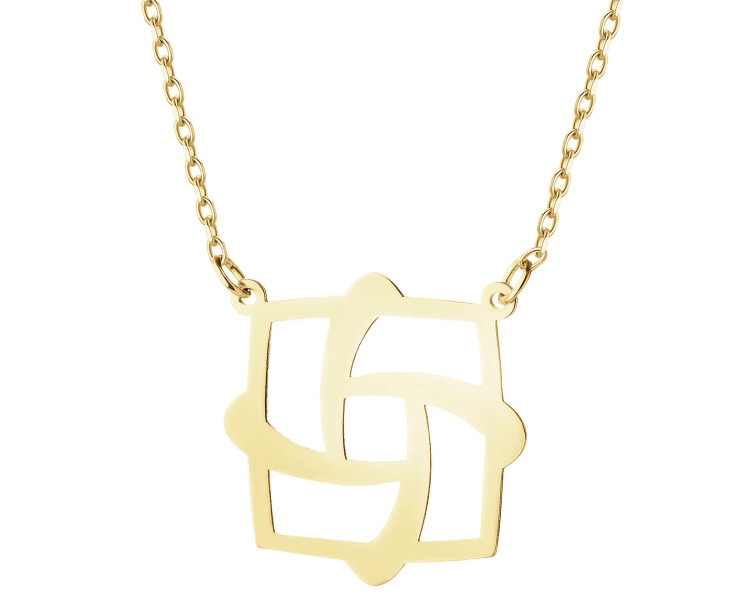 8 K Yellow Gold Necklace 