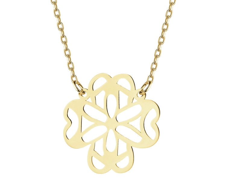 8 K Yellow Gold Necklace 