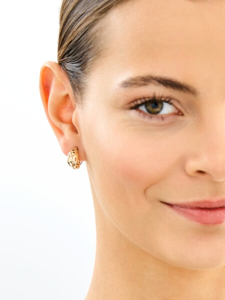 9 K Yellow Gold Earrings 