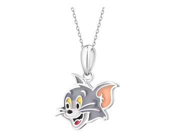 Silver pendant with enamel - Tom and Jerry, Tom, Warner Bros. Discovery