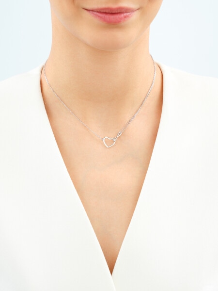 Rhodium Plated Silver Necklace 