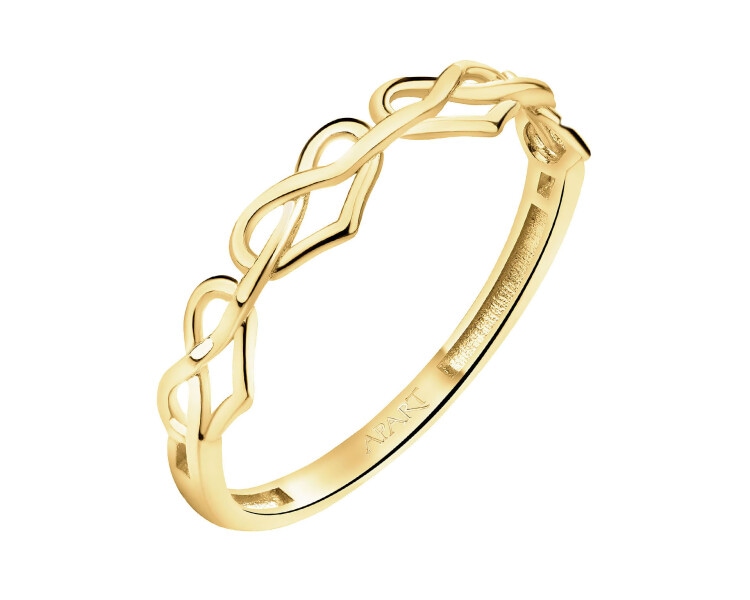 9 K Yellow Gold Band Ring 