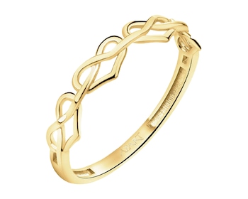 9 K Yellow Gold Band Ring 