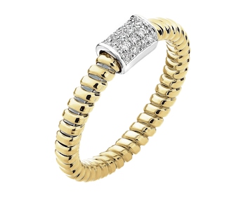 750  Ring with Diamonds - 0,13 ct - fineness 750