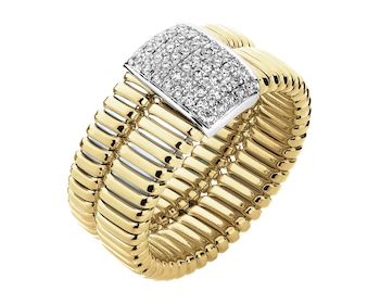 750  Ring with Diamonds - 0,29 ct - fineness 750