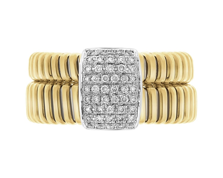 750  Ring with Diamonds - 0,29 ct - fineness 750