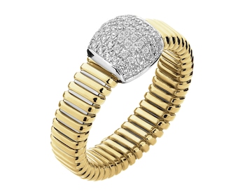 750  Ring with Diamonds - 0,36 ct - fineness 750