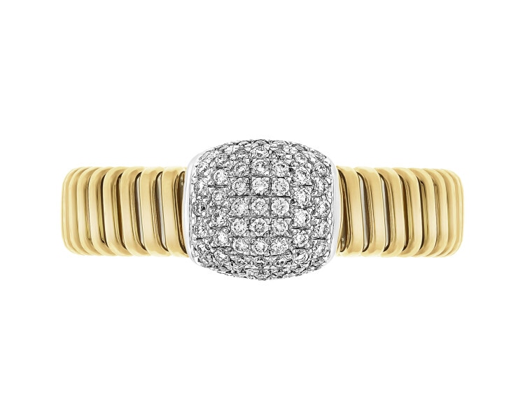 750  Ring with Diamonds - 0,36 ct - fineness 750