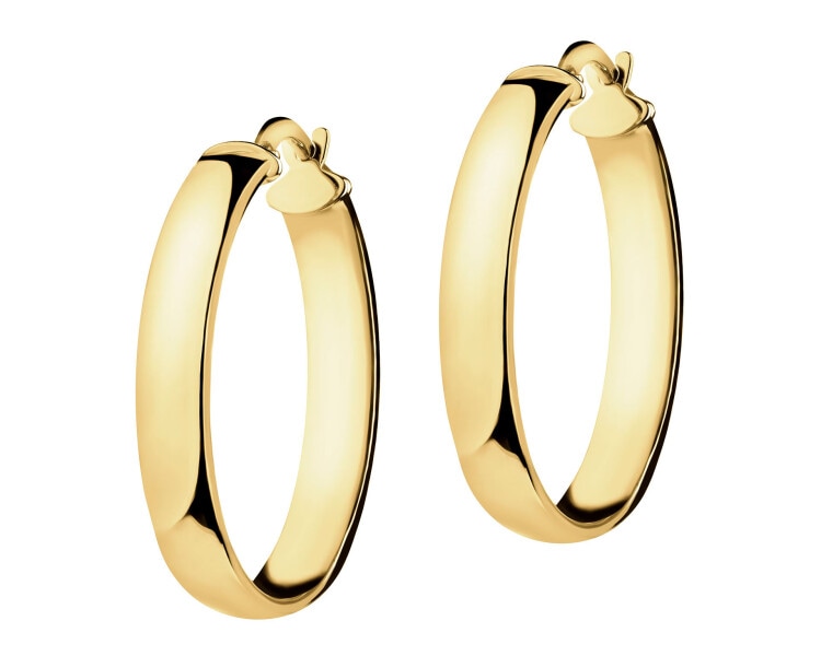 9 K Yellow Gold Hoop Earring 