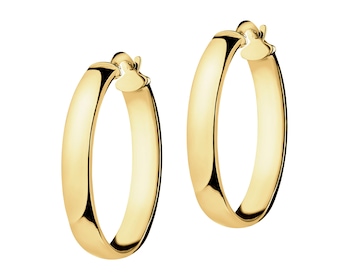 9 K Yellow Gold Hoop Earring 