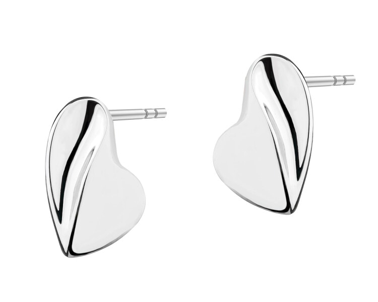 Rhodium Plated Silver Earrings 