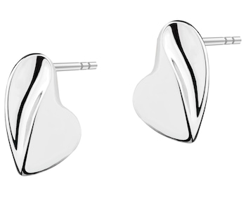 Rhodium Plated Silver Earrings 