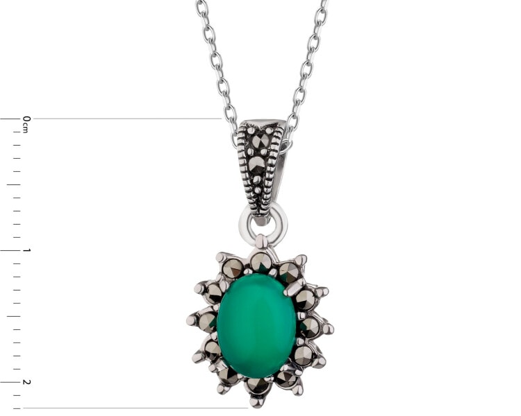 Rhodium Plated Silver Pendant