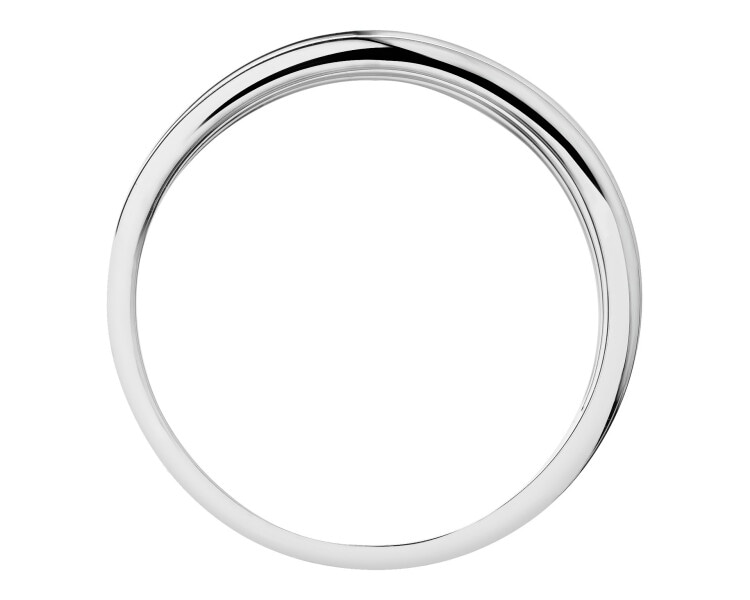 Rhodium Plated Silver Ring