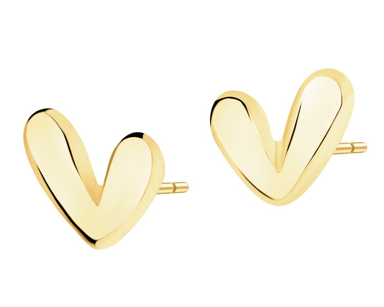 8 K Yellow Gold Earrings 