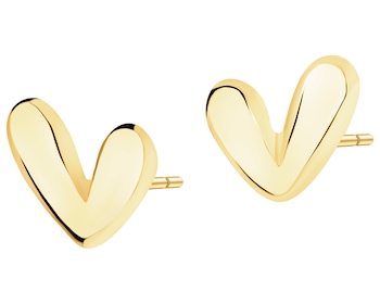 8 K Yellow Gold Earrings 