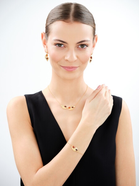 Bransoletka srebrna z bursztynem