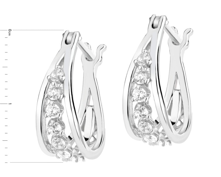 Kolczyki srebrne z cyrkoniami