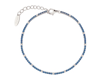 Rhodium Plated Silver Tennis Bracelet 