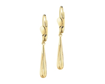 14 K Yellow Gold Dangling Earring 