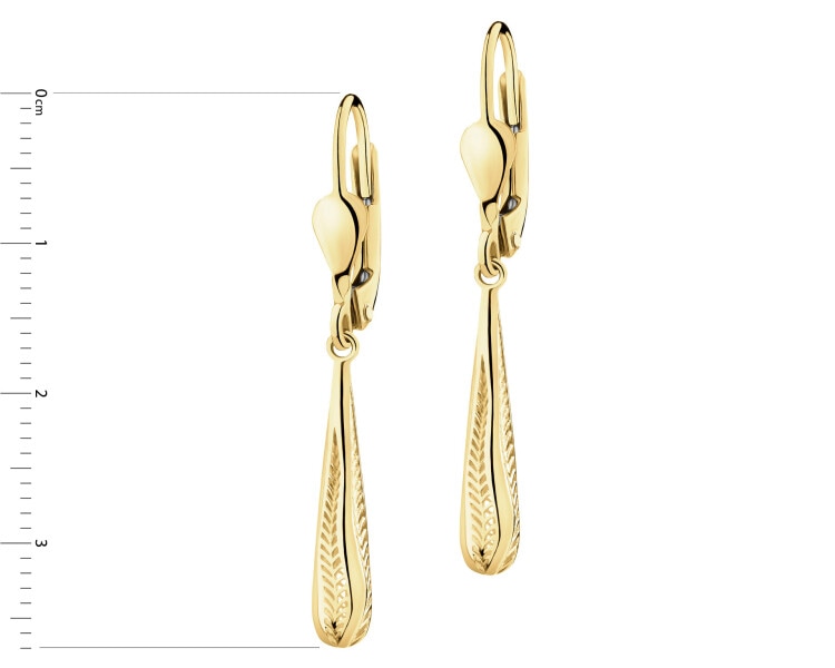14 K Yellow Gold Dangling Earring
