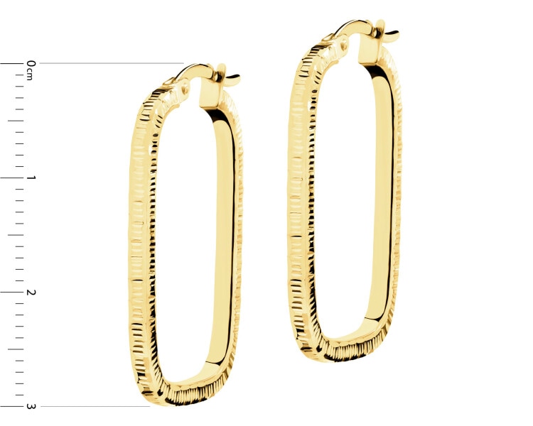 9 K Yellow Gold Dangling Earring