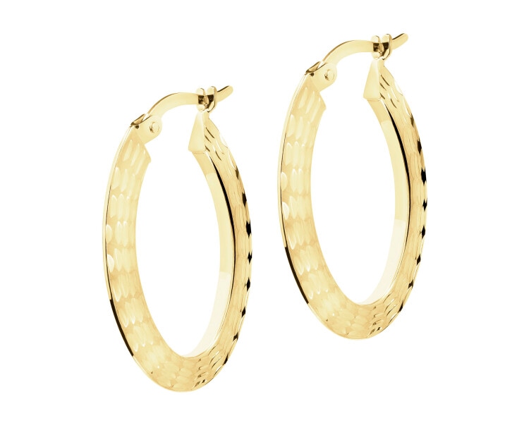 9 K Yellow Gold Dangling Earring 