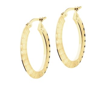 9 K Yellow Gold Dangling Earring 