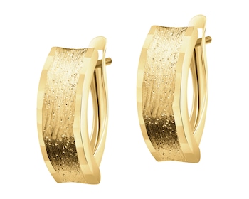 9 K Yellow Gold Earrings 