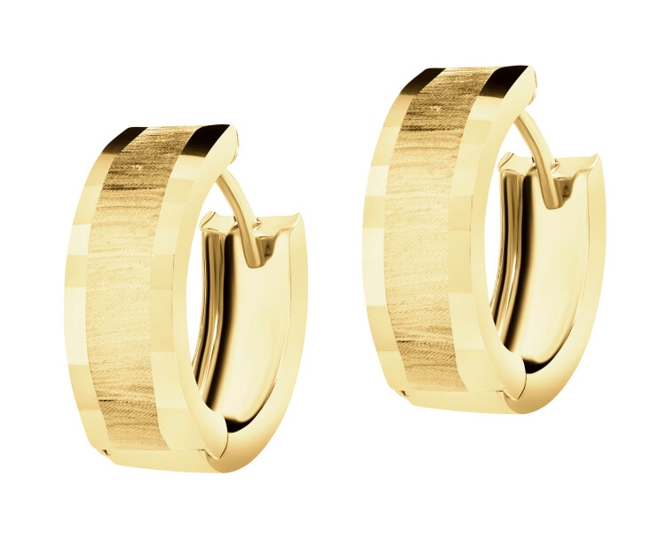 9 K Yellow Gold Hoop Earring