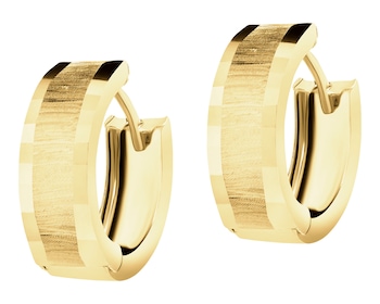 9 K Yellow Gold Hoop Earring