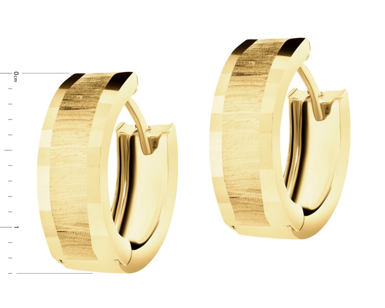 9 K Yellow Gold Hoop Earring