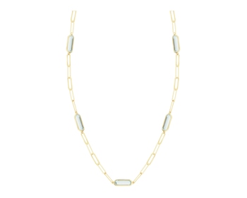 14 K Yellow Gold Necklace with Topaz