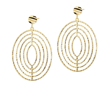 9 K Yellow Gold Dangling Earring